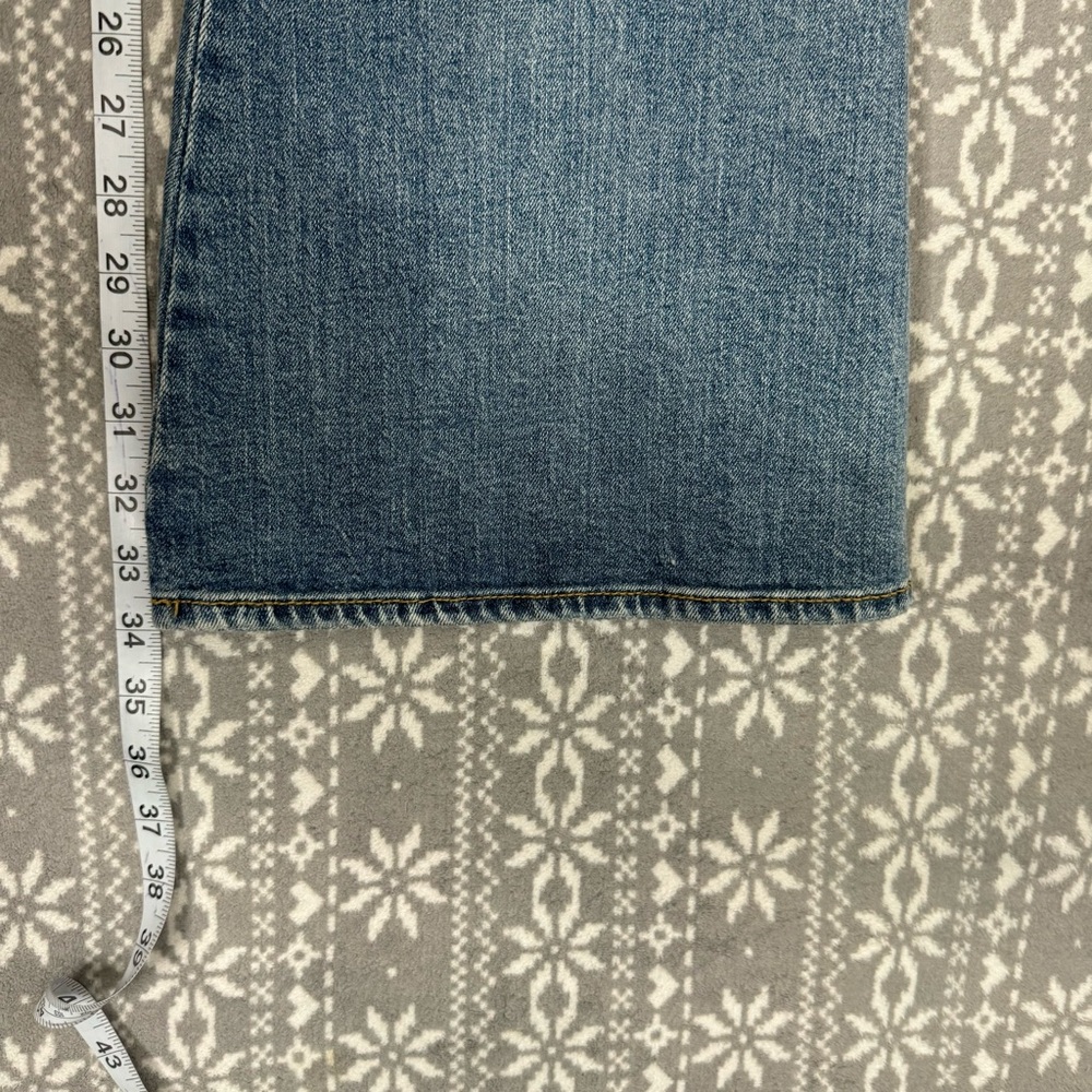 7 For All Mankind Light Blue High-Waist Flare Jeans - Picture 12 of 12